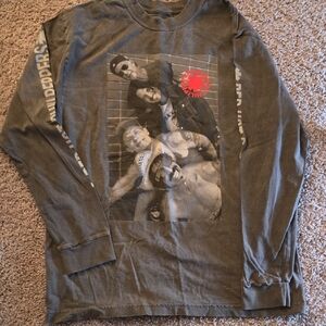Red Hot Chilipeppers Graphic Long Sleeve Shirt - Gray